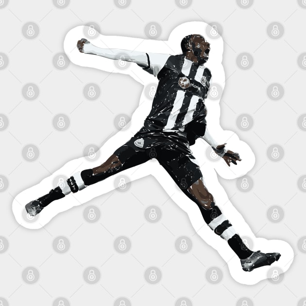 Papiss Cissé, Newcastle United vs Chelsea, 2 May 2012 Sticker Sticker by DonsEye